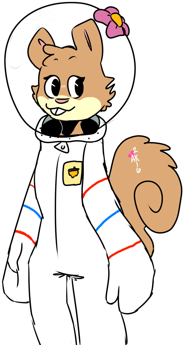 Sandy Cheeks By Plnk-floyd - Cartoon (1024x1536)