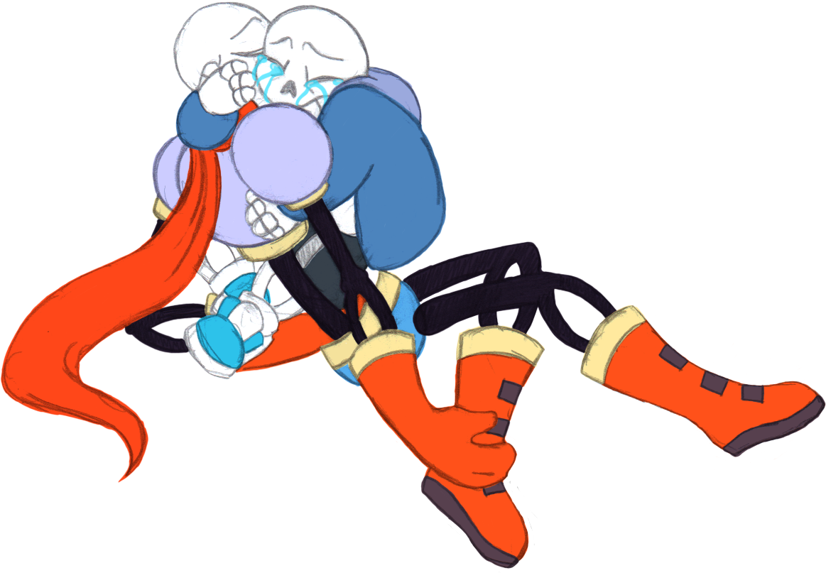 Ut - Papyrus Dead - Sans And Dead Papyrus (1192x819)