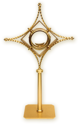 Article S68 Golden Monstrance - Brass (350x400)