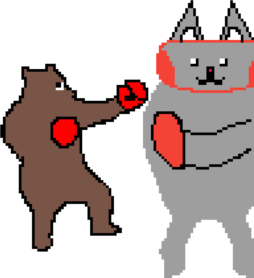 Boxing Bear - Cartoon (900x1125)