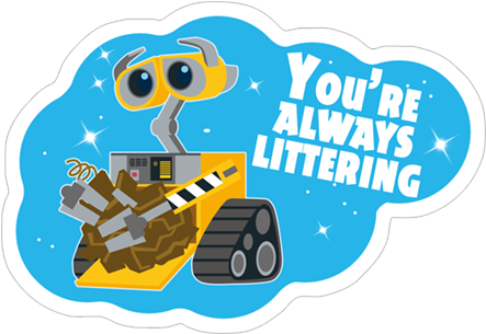 Sticker 16 From Collection «wall-e» - Wall (490x317)
