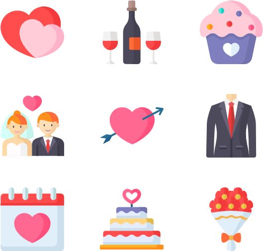 Wedding 50 Icons - Wedding (600x564)