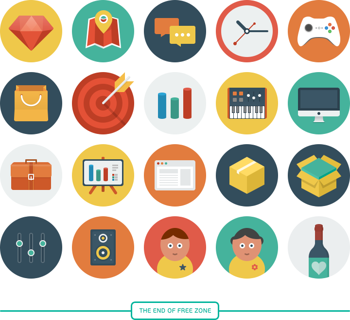 Best Free Icon Sets - Плоские Иконки (720x657)