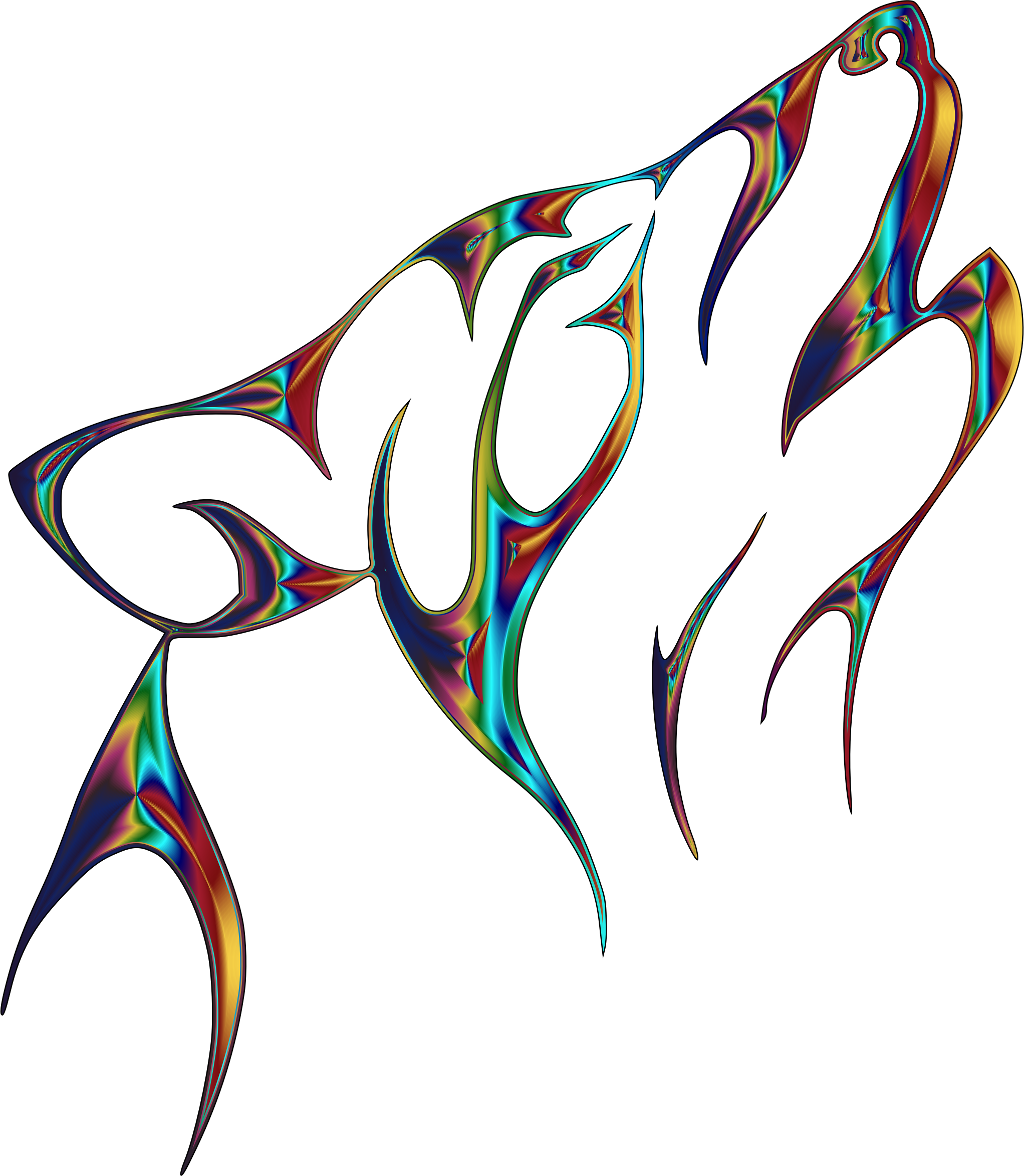 Big Image - Wolf Head Drawing Easy (2044x2346)