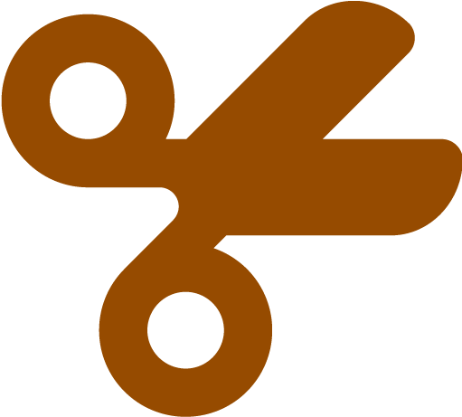 Brown Scissors 7 Icon - Icon (512x512)