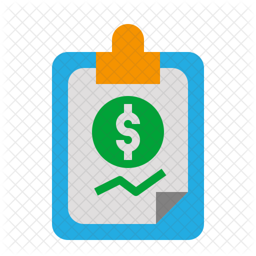 Financial Report Icon - Emblem (512x512)
