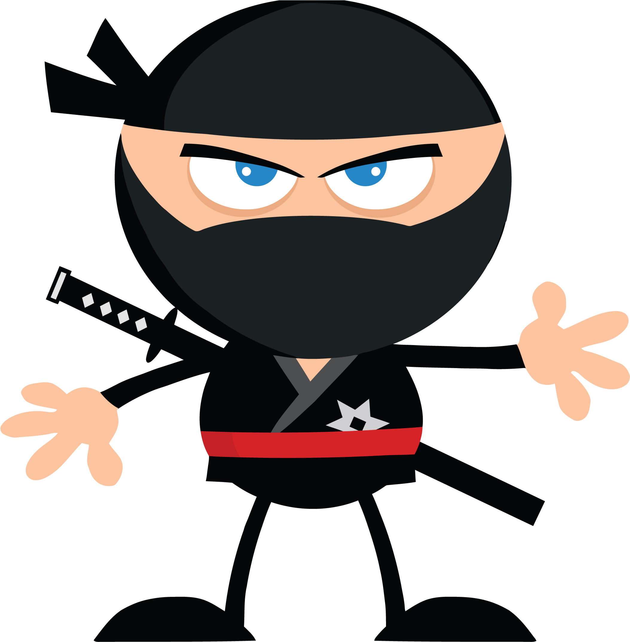 Be A Git Ninja - Ninja Cartoon (2184x2168)