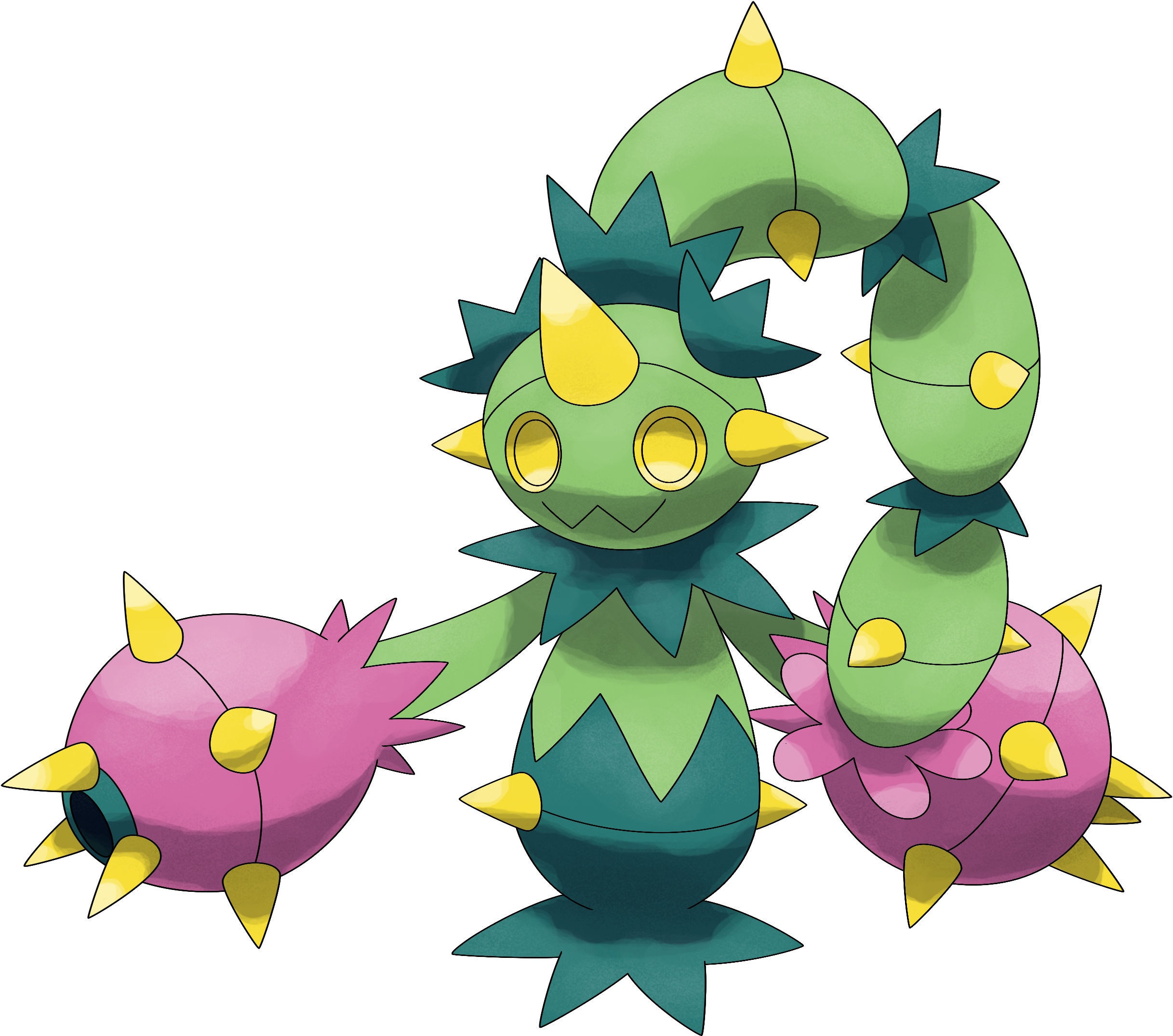 Maractus Pokemon - - Pokemon Maractus Evolution (2500x2218)