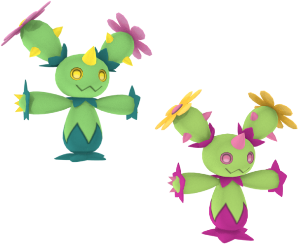 3d Maractus Models - Pokemon Maractus (620x537)