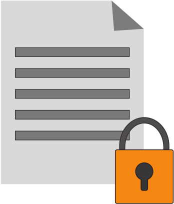 Paper Document And Safety Lock - Door (550x550)