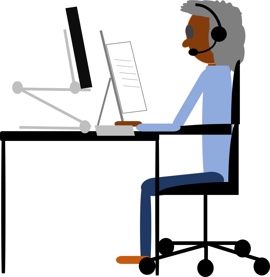 Desk Set Up - Desk Set Up (887x908)