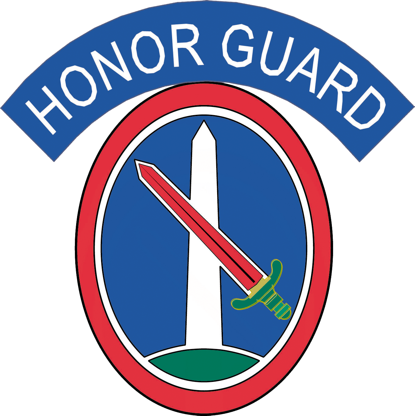 Mdw Honor Guard Patch 1, Png, - Old Guard Unit Patch (1363x1366)
