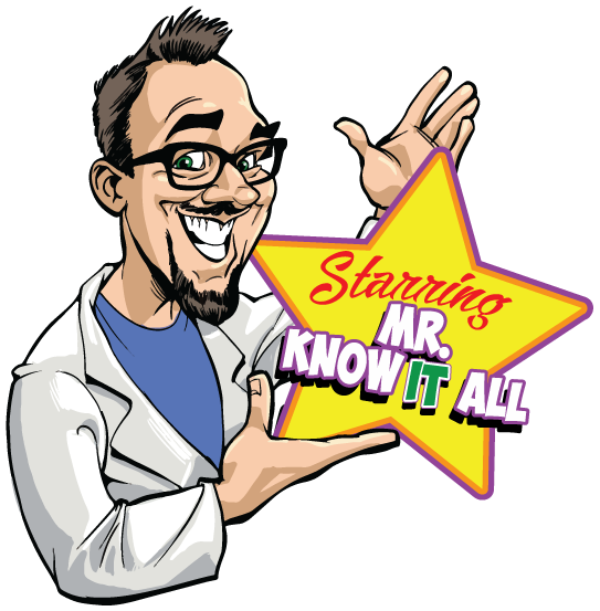 Know It All - Cartoon (543x553)