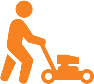 Icon 0004 Layer 1 Circle - Pushing Lawn Mower Vector (450x450)