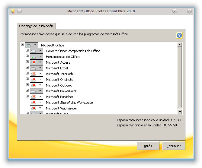 Componenetes Office - Screenshot (694x582)