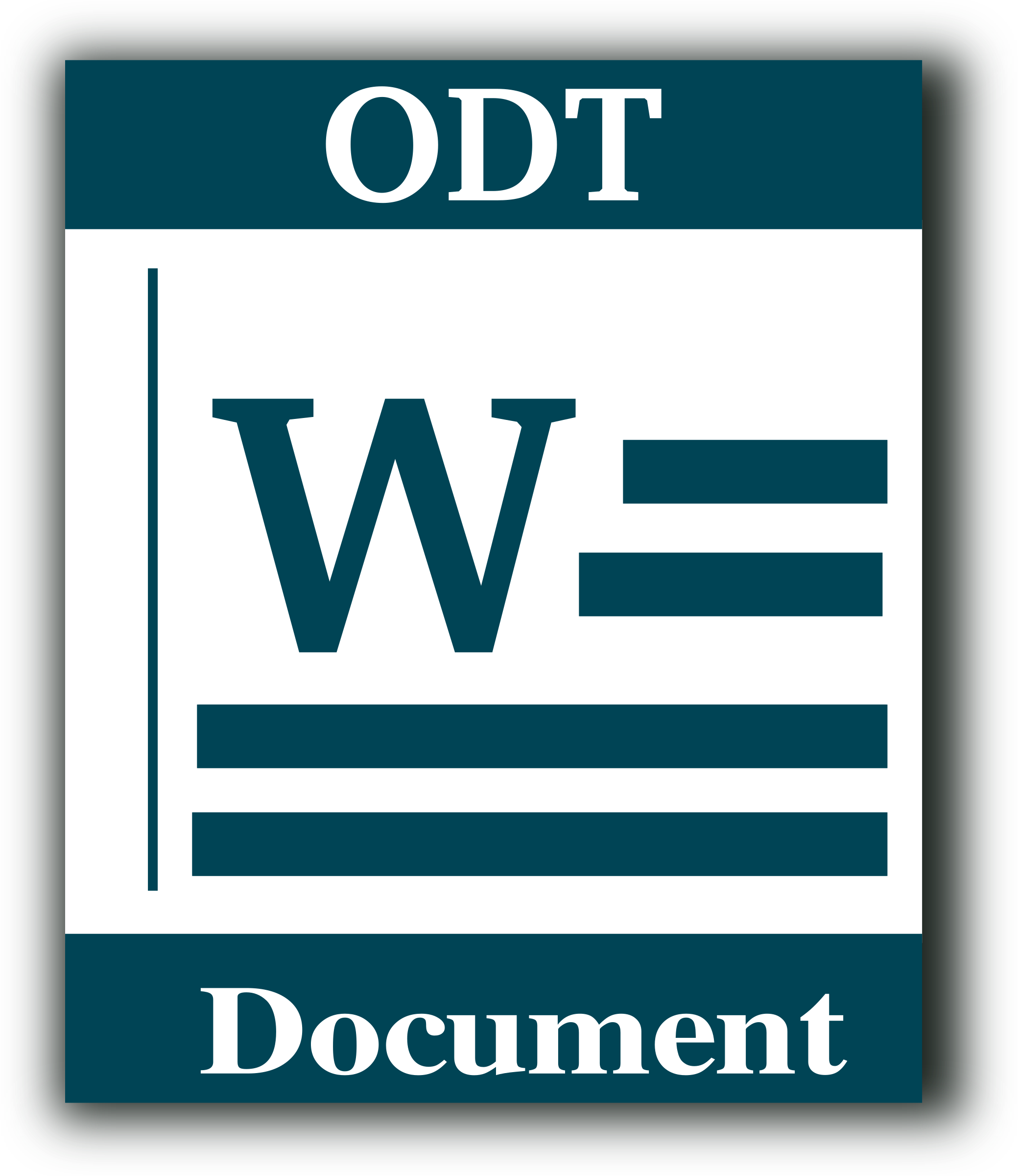 Office Processor Cliparts - Open Office Writer Icon (2079x2400)