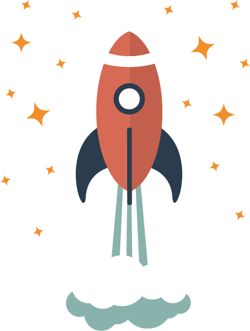 Rocket Flat Design Icon - Flat Rocket Png (513x679)