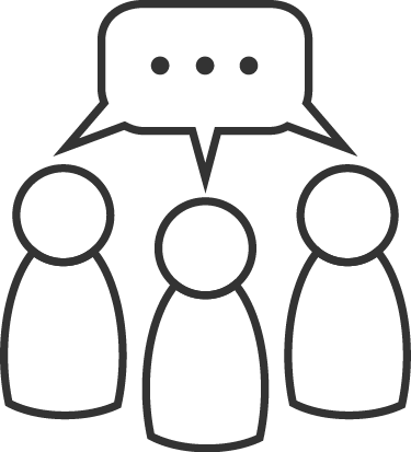 Focus Groups - Line Art (375x413)