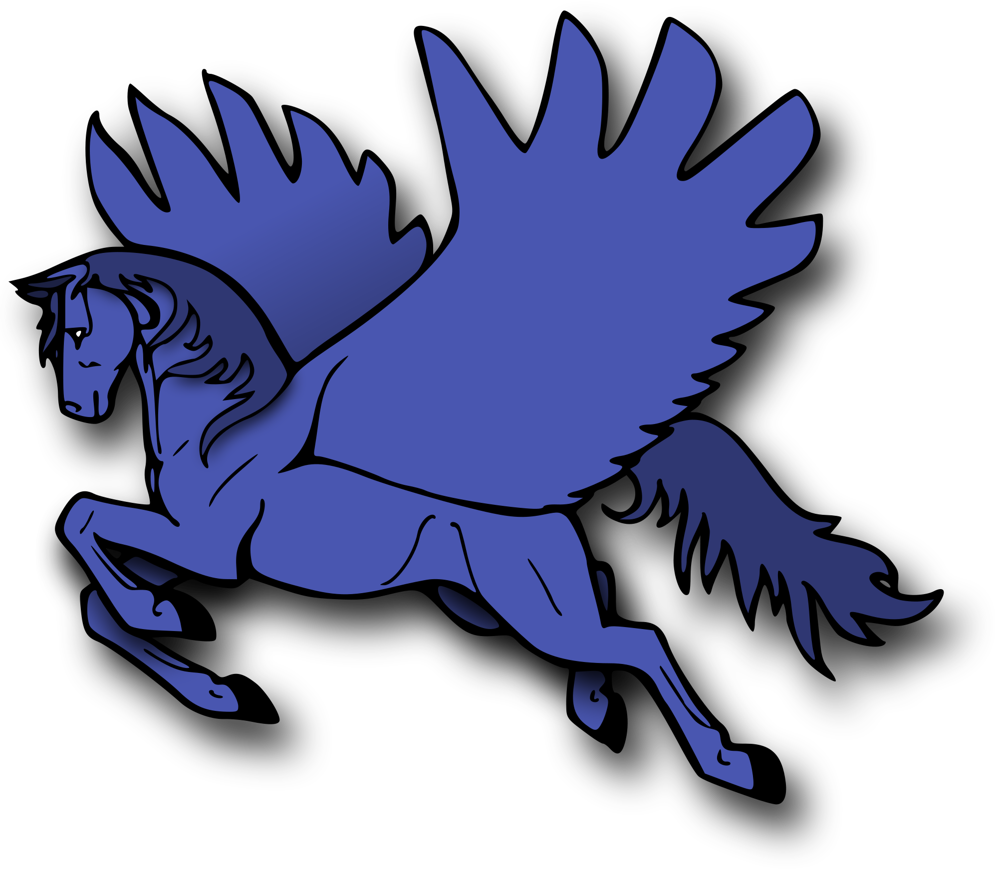 Open - Pegasus Vector (2000x1744)