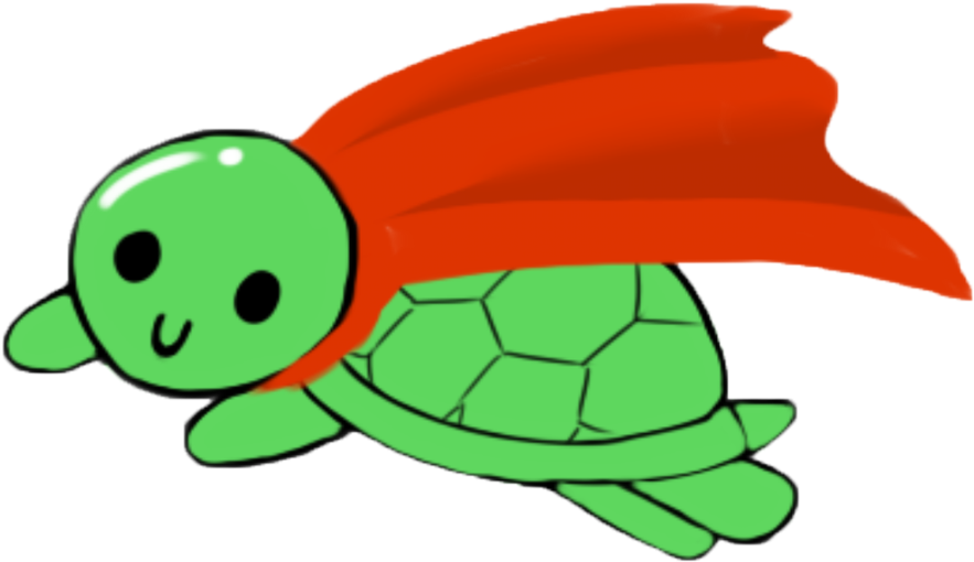 Supa Turtle By Bluusky On Deviantart - Drawing (900x836)