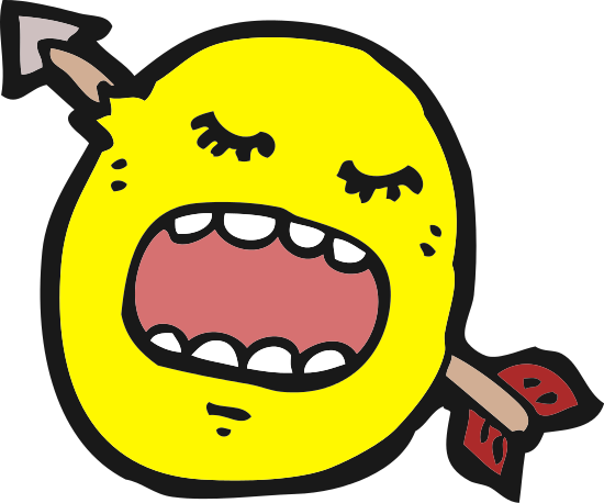 Arrow And Smiley - Emoticon (550x458)