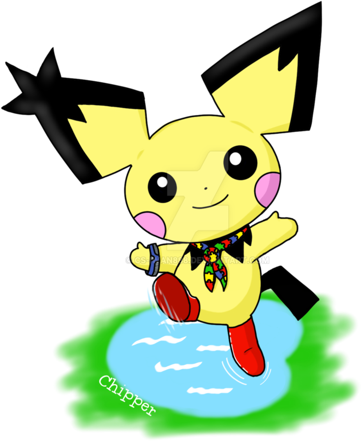 Chipper The Pichu - Cartoon (800x1000)