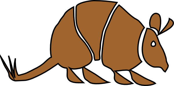Armadillo Clip Art (600x299)