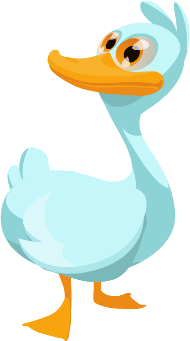 Duck Animation - Cartoon (1394x1091)