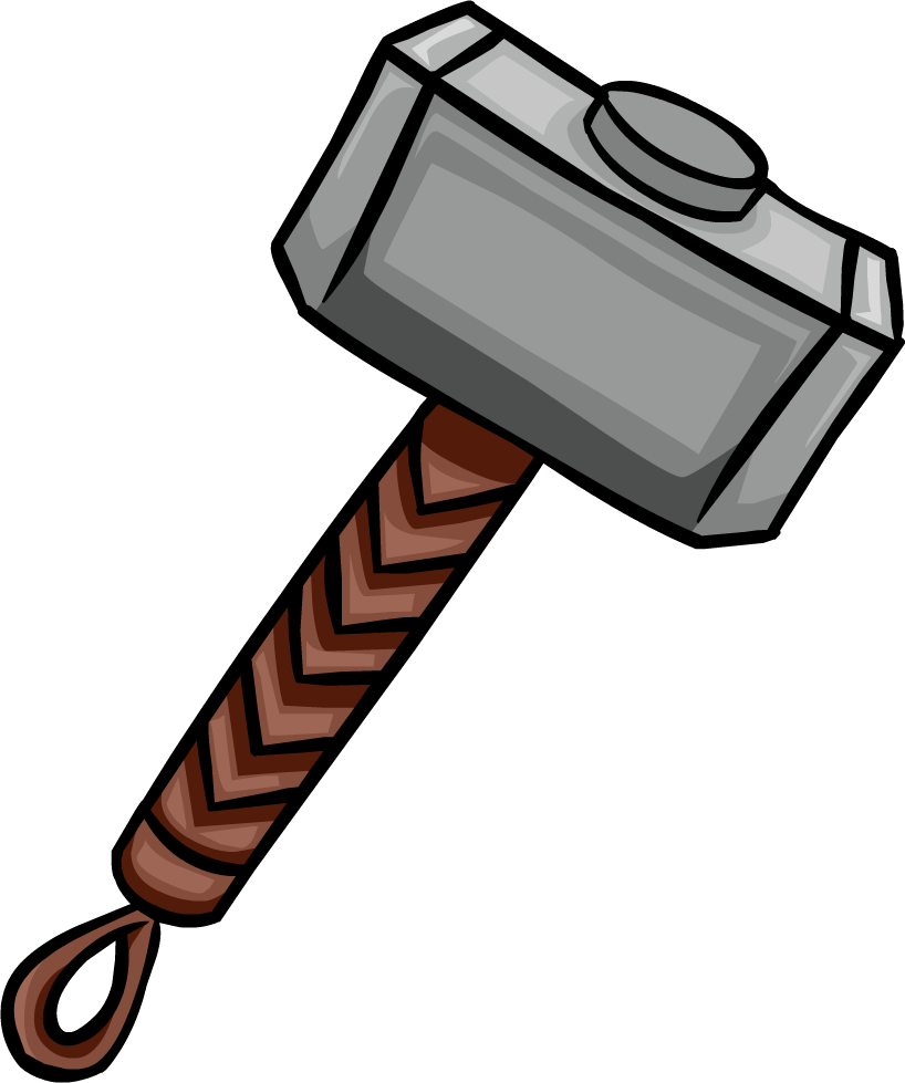 Mjolnir - Thor Hammer Clipart Marvel (818x979)