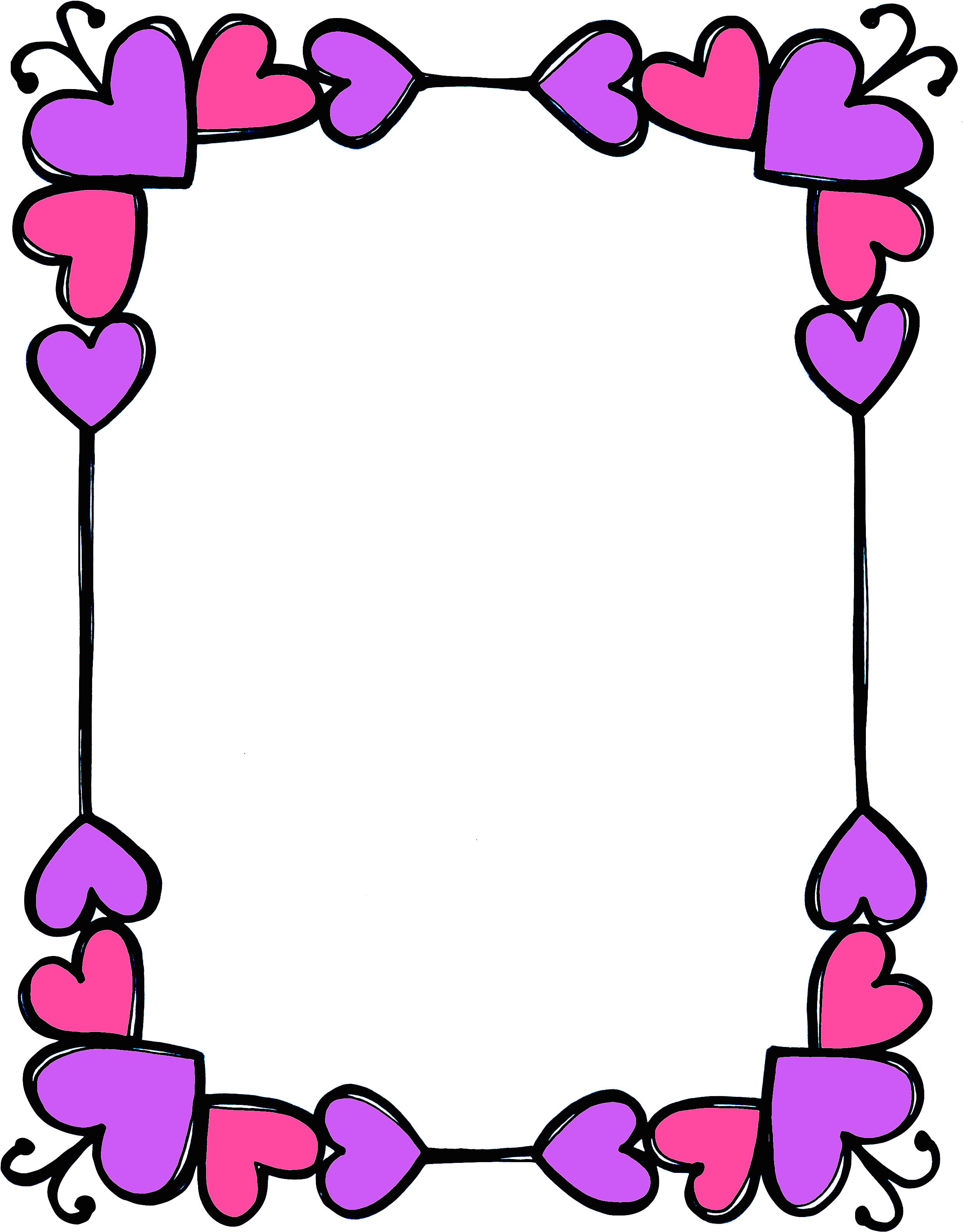 *✿**✿*frame*✿**✿* - A4 Sheet Border Designs (2550x3300)