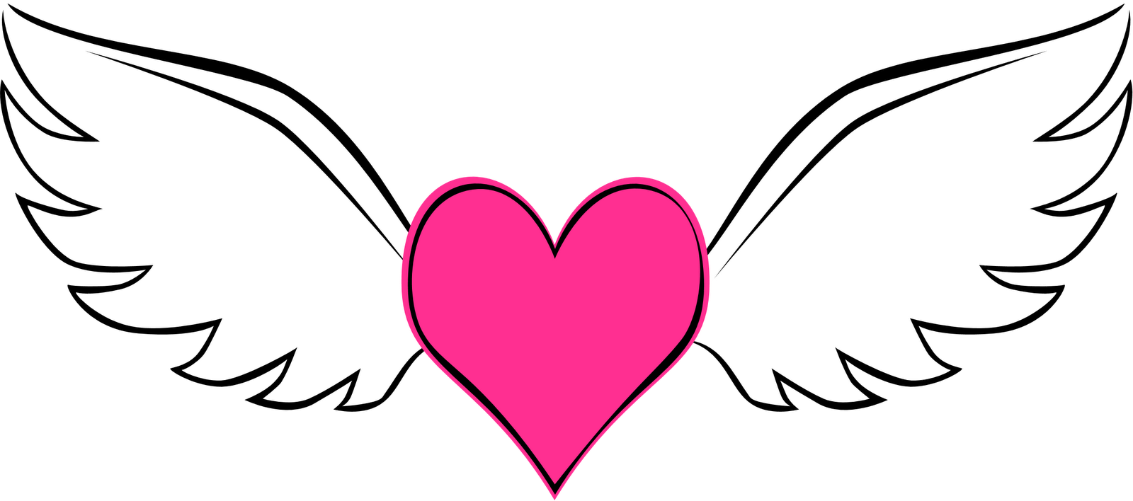 Transparent Background - Png Format Heart (1600x708)