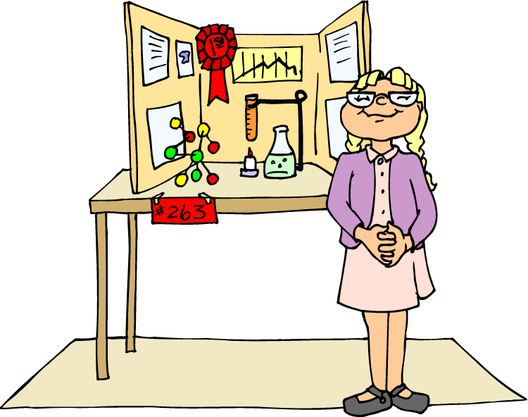 Social Studies Fair - Science Fair Projects Cartoon (750x592)