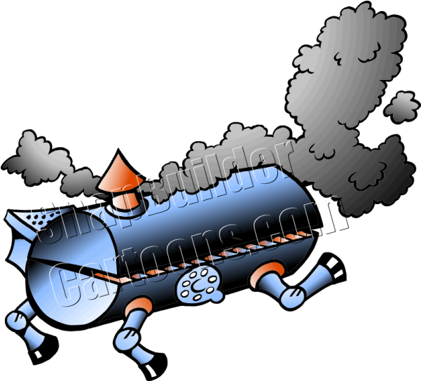 Bbq Pig Cartoon (600x600)