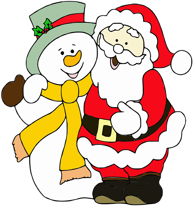 Papai Noel E Boneco De Neve (629x720)