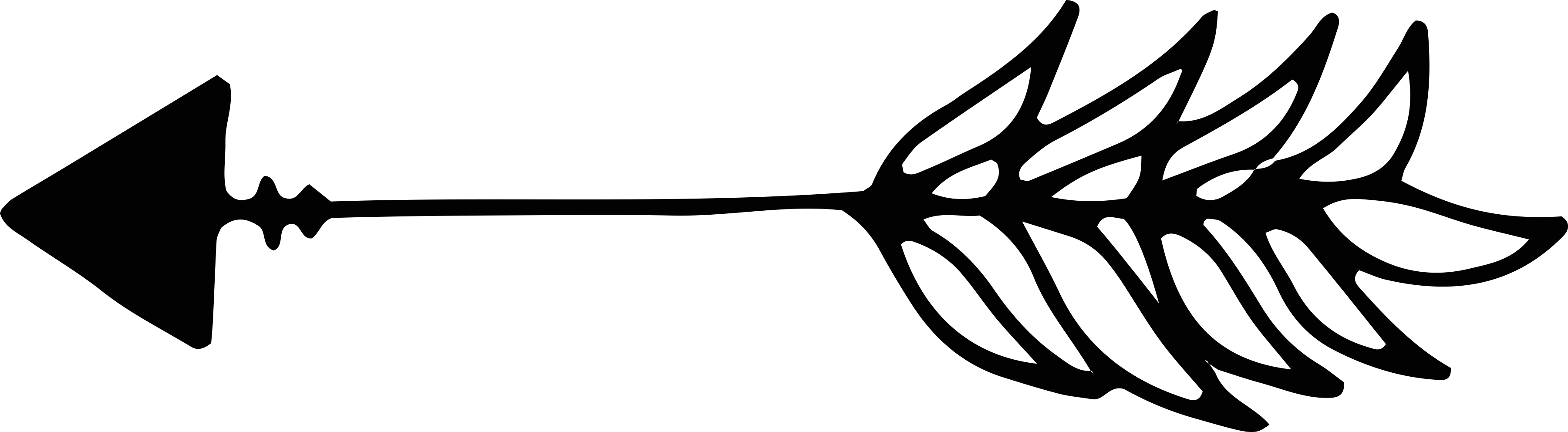 Fancy Arrow Png (3601x992)