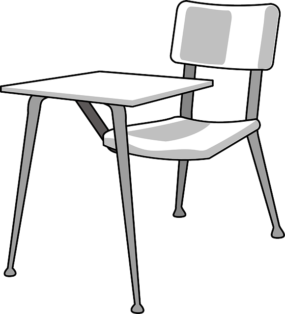 Attendance Recovery Information - School Desk Drawing (580x640)