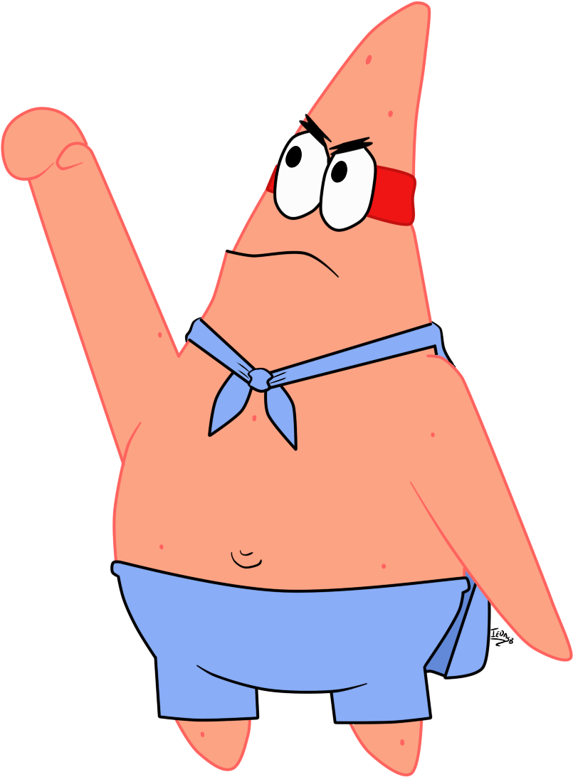 Patrick Star Clipart - Transparent Patrick Star (870x1162)