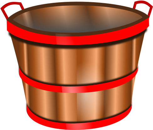 Empty Wooden Basket Clipart (600x508)