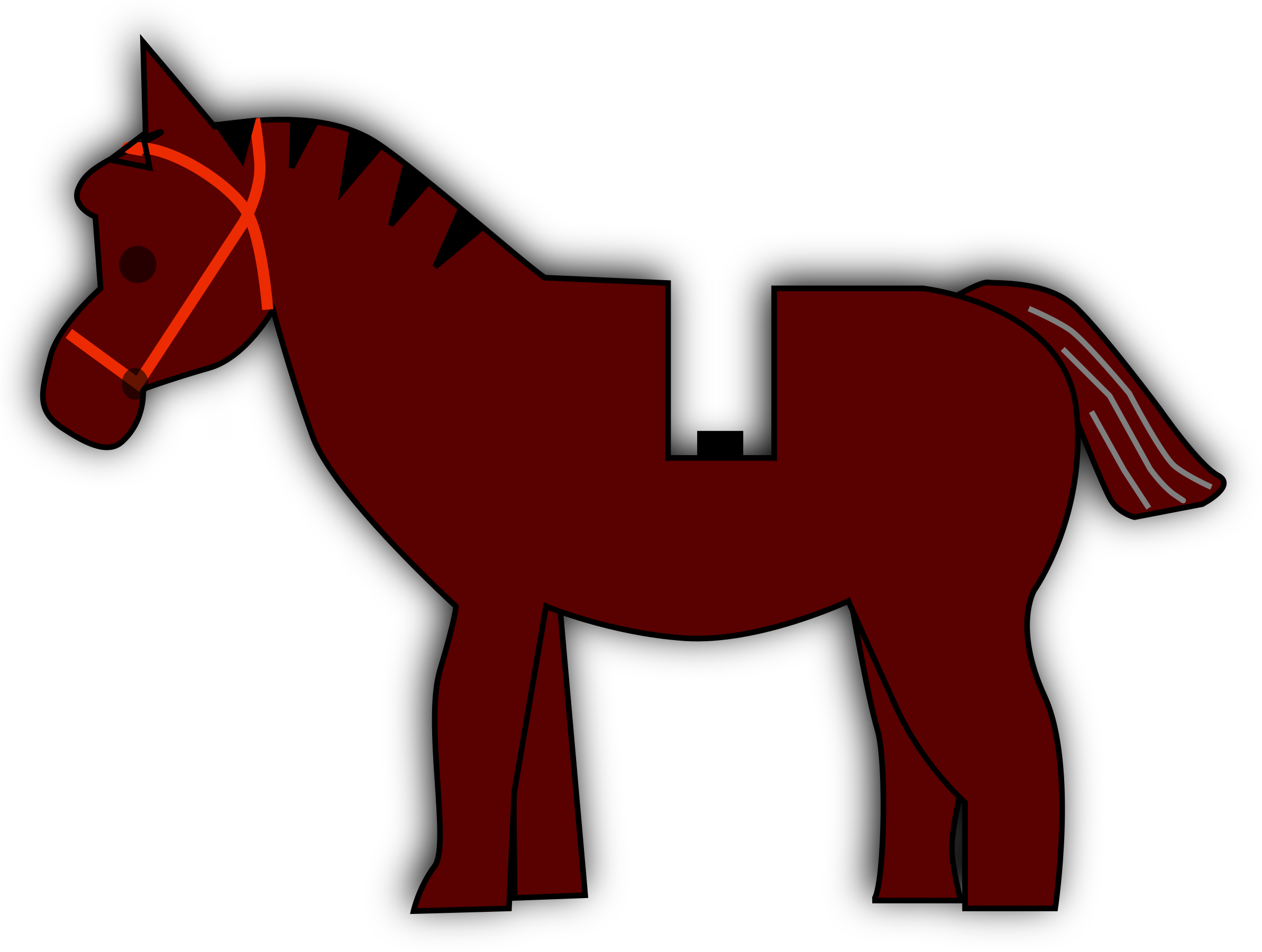 Horse 2 - Lego Horse Vector (2400x1814)