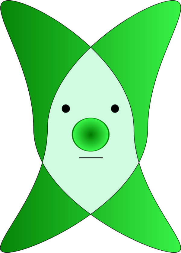 Vector Clip Art - Clown (600x837)
