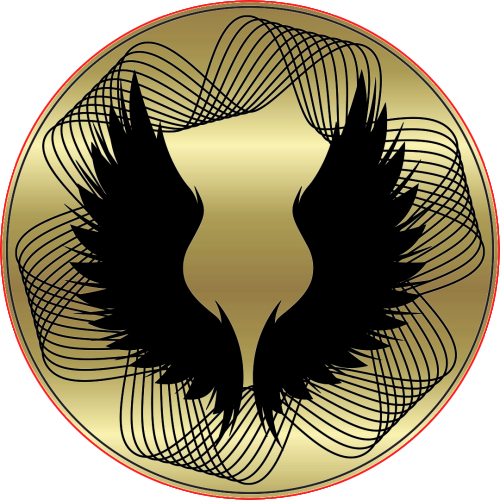 Angel Wings - Circle (500x500)