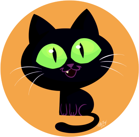 3 - Black Cat (500x497)