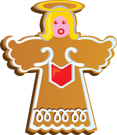 Gingerbread Border Cliparts - Cookie (391x450)