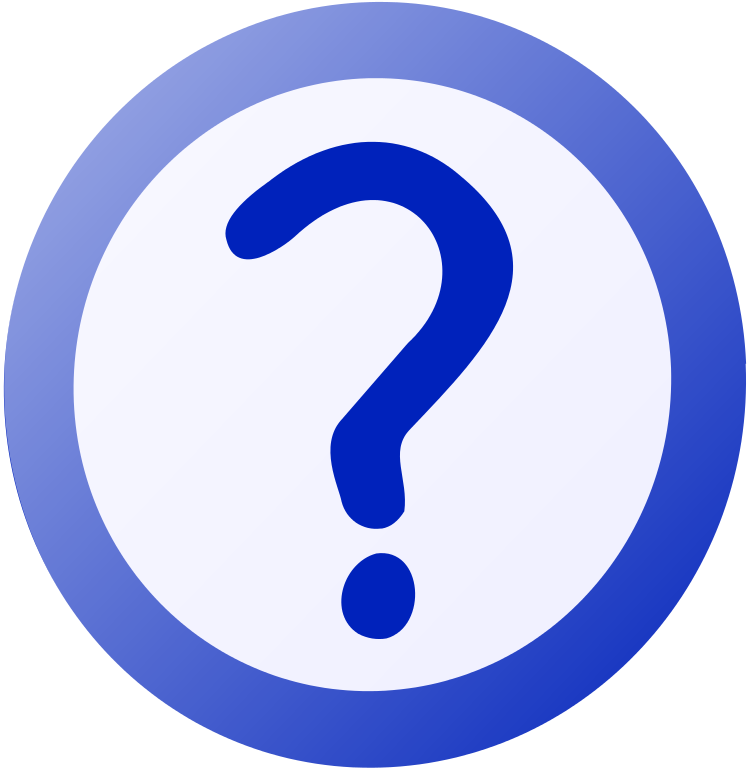 Pictogram Voting Question-blue - Number (747x768)