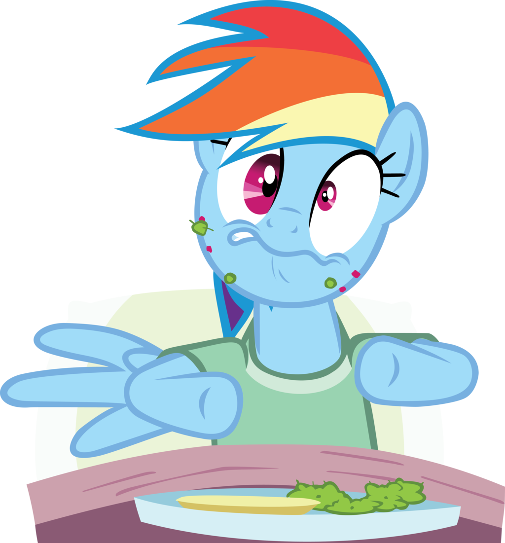 Rainbow Dash Swallowing Disgusting Foo - Food (1024x1101)