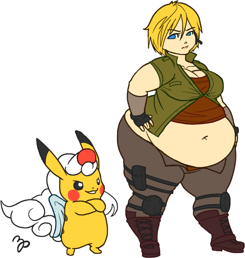 Commission - Bbw Pikachu (900x900)