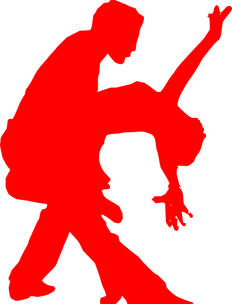 Salsa Dancing Couple Silhouette (456x596)