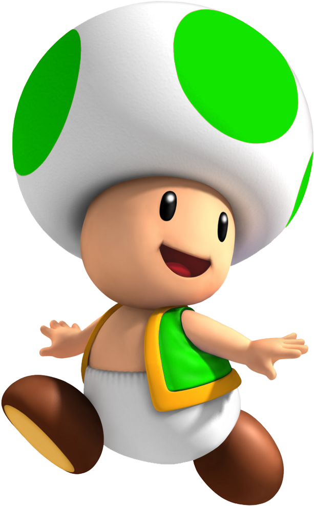Green Toad Sm3dw - Green Toad From Mario (646x1024)