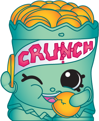 Crispy Chip - Shopkins Party Food Series 1 Rare Crispy Chip #1-081 (400x400)