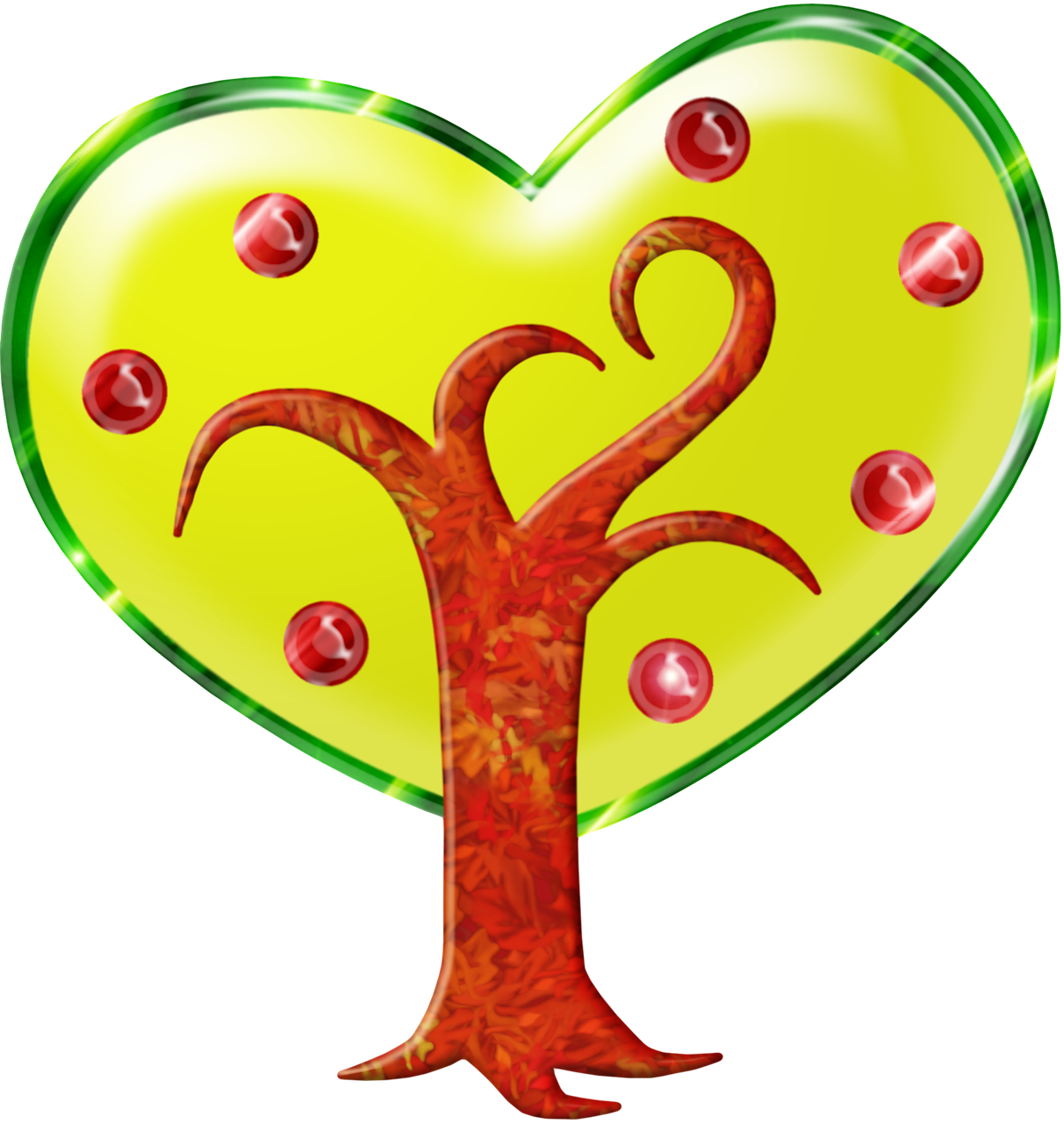 Heart Tree - Heart (1212x1280)